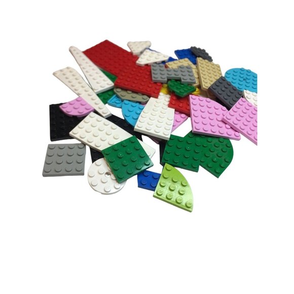 Lego Flat Bricks Assorted  Building Construction Pieces Sizes Colors Lot 41 - Picture 2 of 4